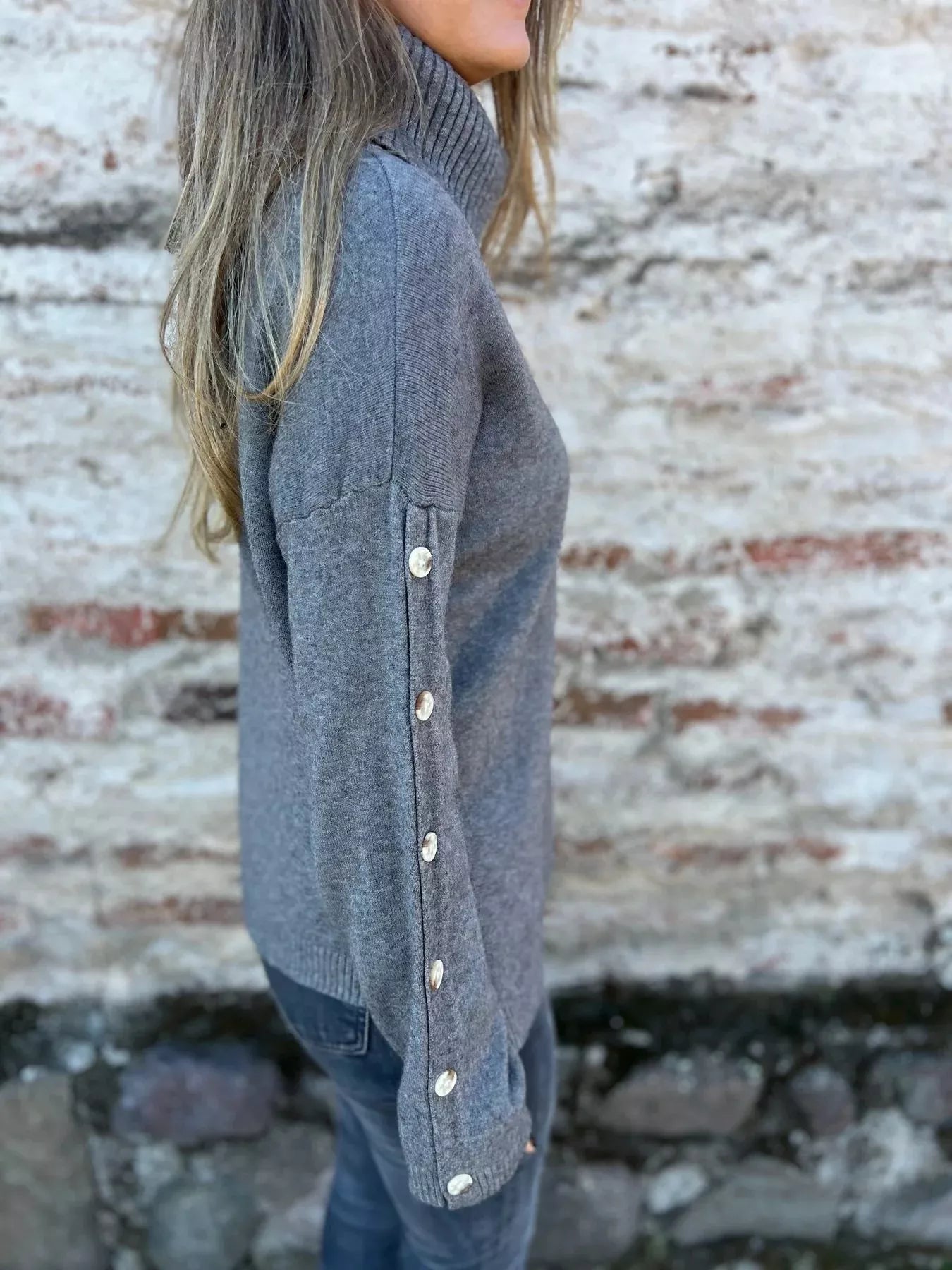 Full Size Turtleneck Long Sleeve Sweater Plus Size | Sweaters Sweater from PHUNKYN