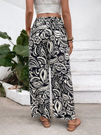 Printed Wide Leg Pants | Trousers Wide Leg Pants from PHUNKYN