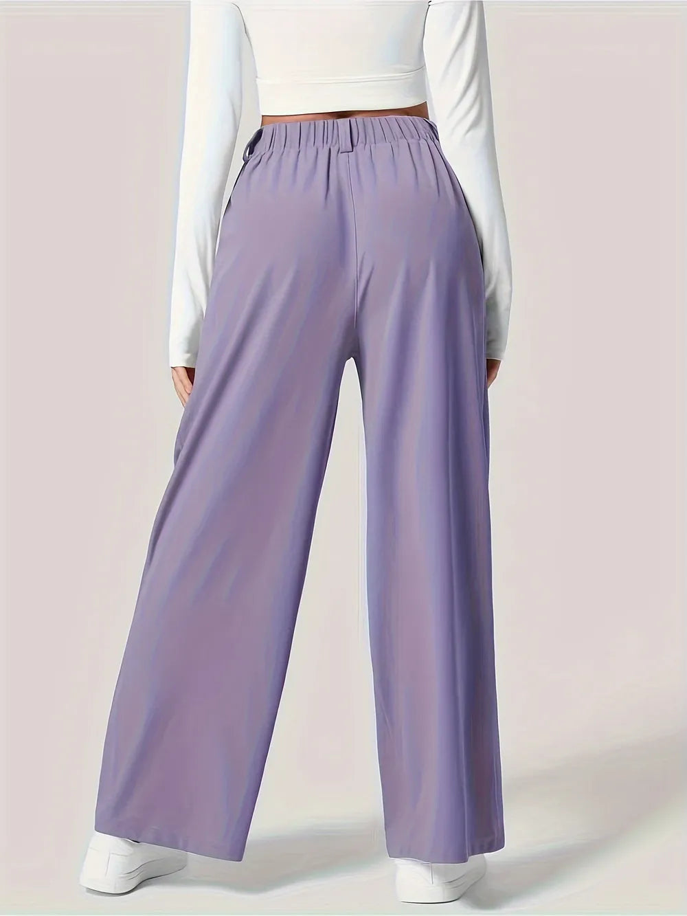 Wide Leg Pants with Pockets | Trousers Wide Leg Pants from PHUNKYN