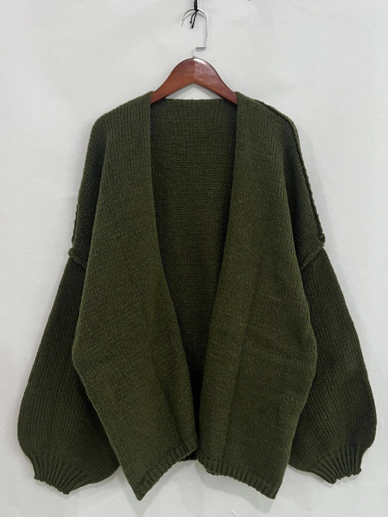 Open Front Dropped Shoulder Cardigan | Cardigans Cardigan from PHUNKYN