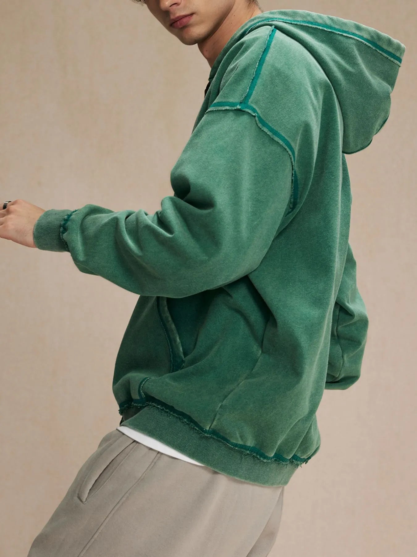 Men's Zip Up Long Sleeve Hoodie | Hoodies Hoodie from PHUNKYN