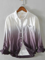 Men's Gradient Button Up Long Sleeve Shirt | Shirts Shirts from PHUNKYN