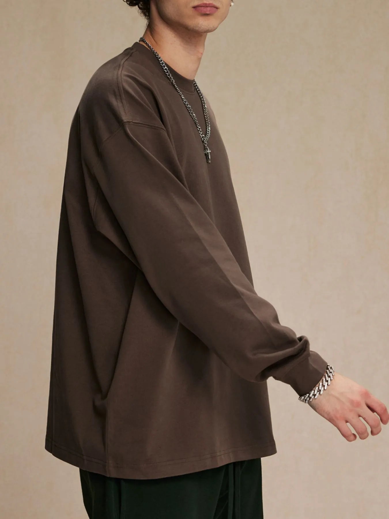 Men's Oversized Long Sleeve T-Shirt | T-Shirts T-Shirt from PHUNKYN