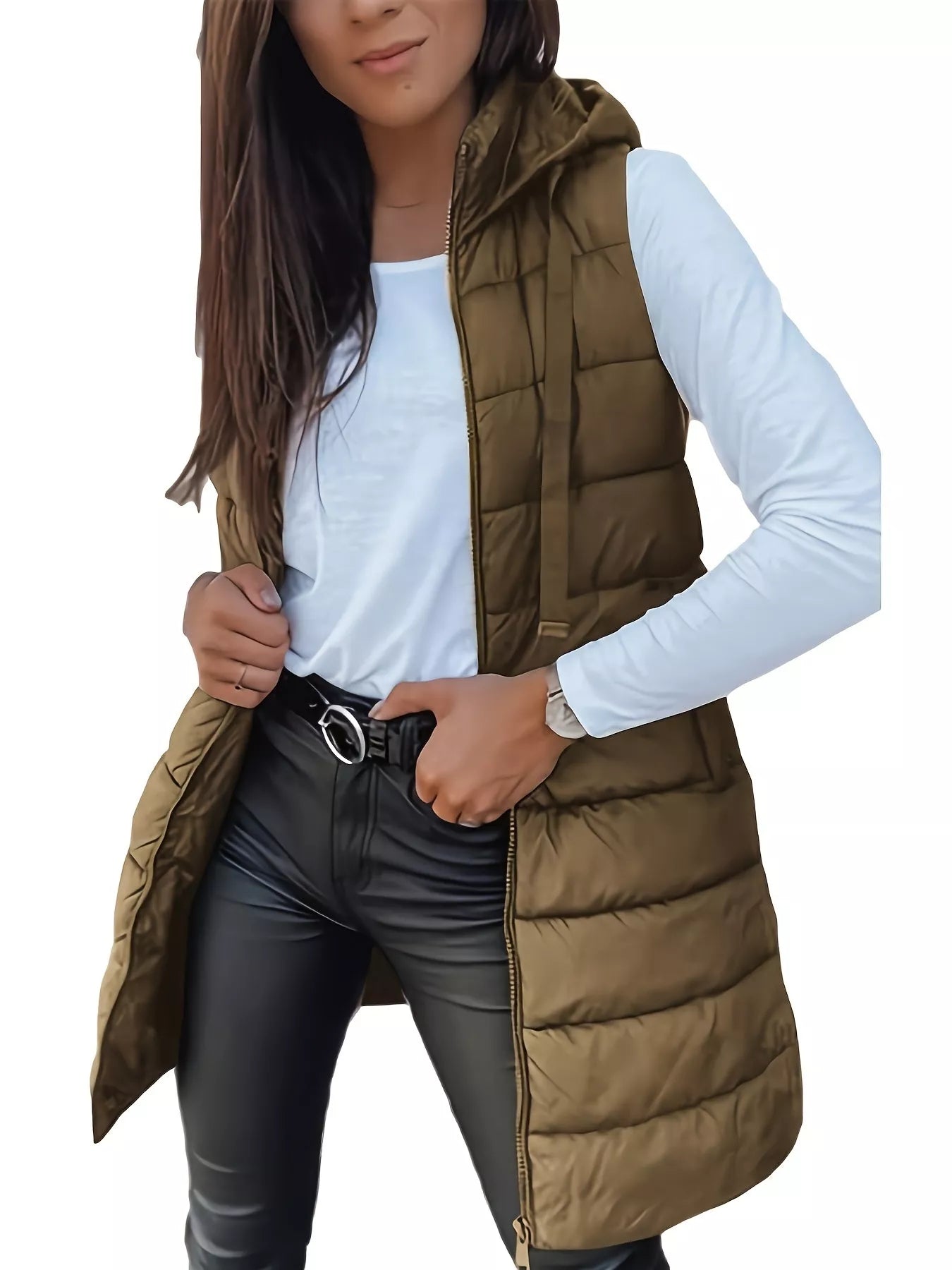 Zip Up Hooded Winter Coat | Puffer Jackets Winter Coat from PHUNKYN
