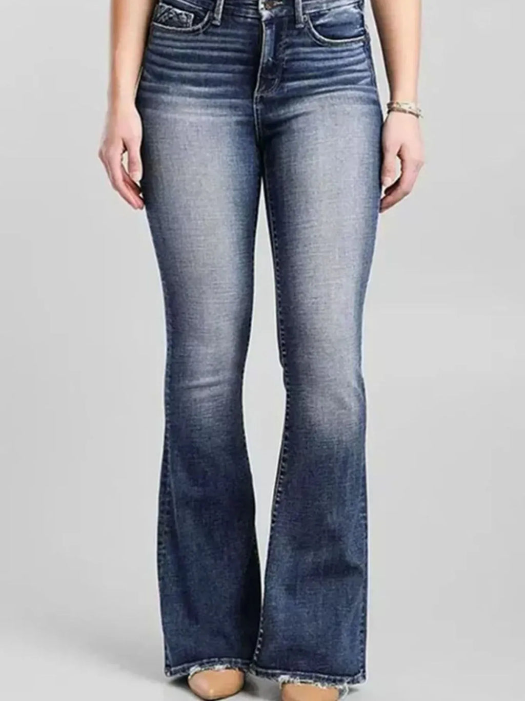 High-Rise Flare Gradient Wash Jeans | Jeans Jeans from PHUNKYN