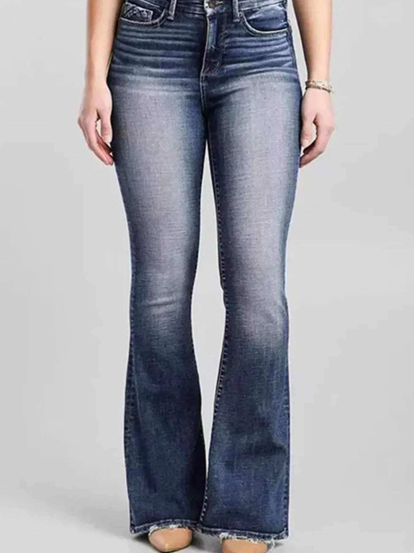 High-Rise Flare Gradient Wash Jeans | Jeans Jeans from PHUNKYN
