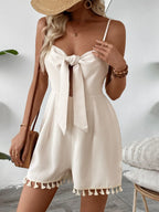 Sweetheart Neck Spaghetti Strap Romper | One-Pieces Romper from PHUNKYN