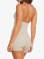 Halter Neck Cami and Shorts Active Set | Activewear Top and Shorts Set from PHUNKYN