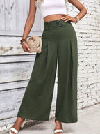 High Waisted Wide Leg Pants | Trousers Wide Leg Pants from PHUNKYN