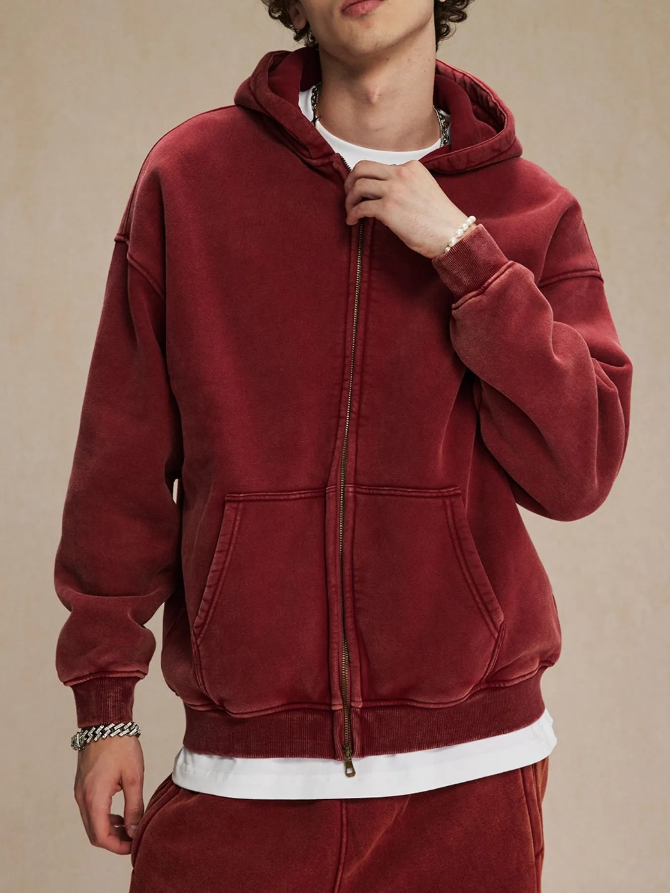 Men's Zip Up Long Sleeve Hoodie | Hoodies Hoodie from PHUNKYN
