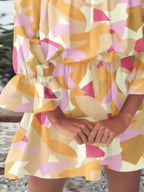 Floral Off-Shoulder Flounce Sleeve Mini Dress | Dresses Mini Dress from PHUNKYN