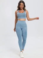 Scoop Neck Wide Strap Top and Pants Active Set | Outfit Sets Top and Pants from PHUNKYN