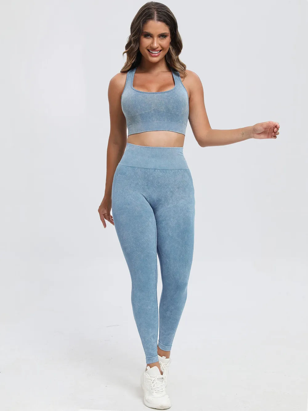Scoop Neck Wide Strap Top and Pants Active Set | Outfit Sets Top and Pants from PHUNKYN