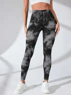 Tie-Dye High Waist Active Leggings | Leggings Leggings from PHUNKYN