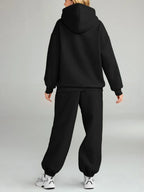 Kangaroo Pocket Hoodie and Joggers Set Plus Size | Outfit Sets Top and Pants Set from PHUNKYN