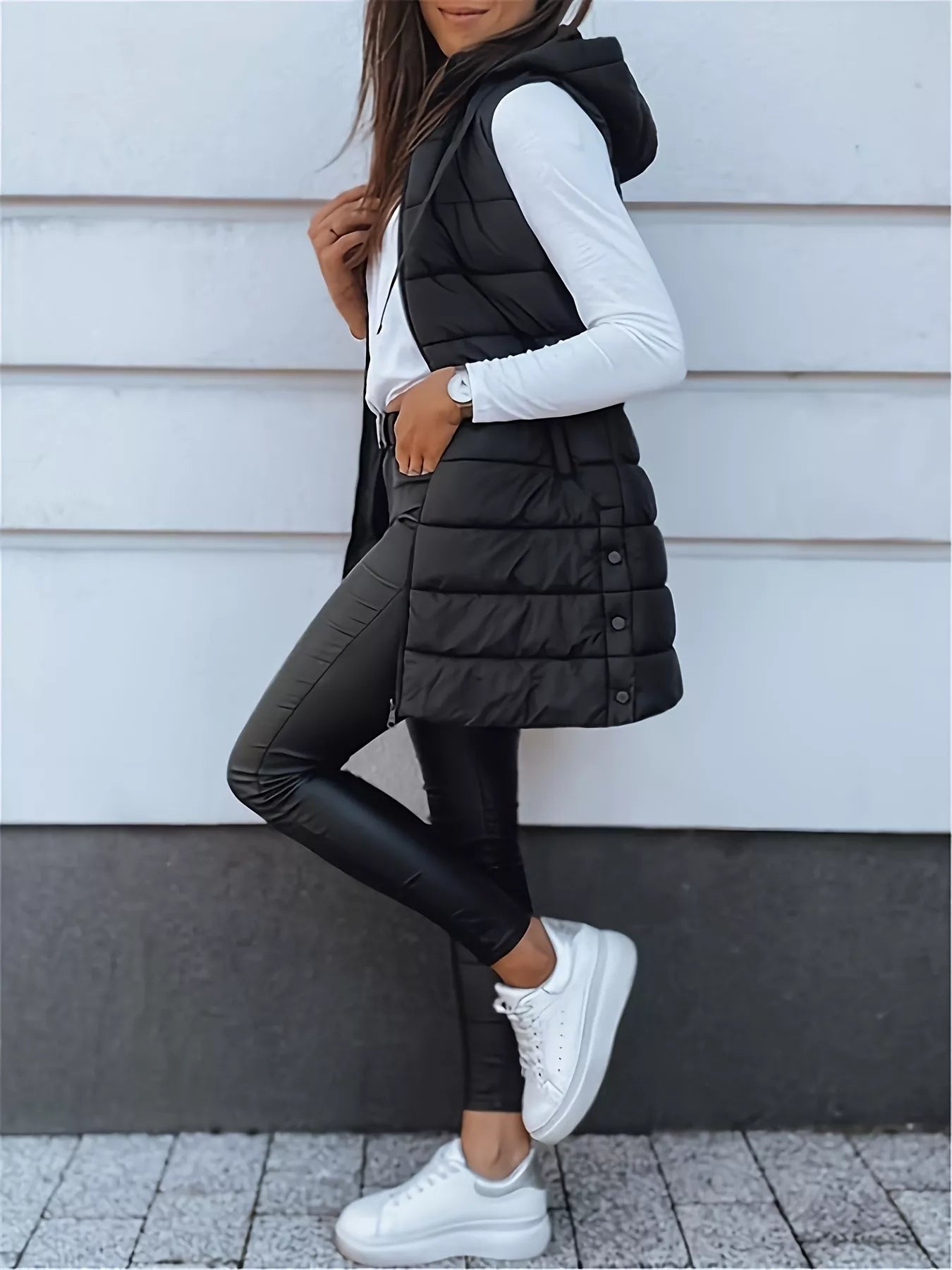Zip Up Hooded Winter Coat | Puffer Jackets Winter Coat from PHUNKYN