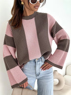 Color Block Long Sleeve Sweater | Sweaters Sweater from PHUNKYN