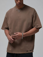 Men's Distressed Round Neck Short Sleeve T-Shirt | T-Shirts T-Shirt from PHUNKYN
