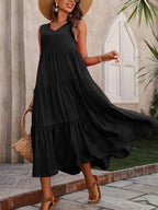 Tiered V-Neck Sleeveless Dress | Dresses Dress from PHUNKYN