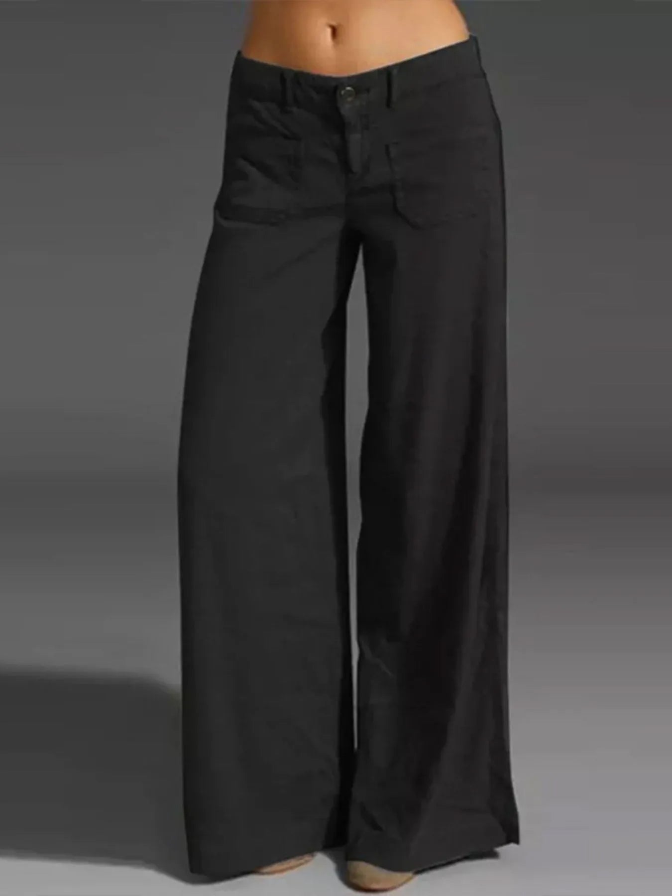Wide Leg Pants with Pockets | Trousers Pants from PHUNKYN