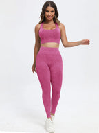 Scoop Neck Wide Strap Top and Pants Active Set | Outfit Sets Top and Pants from PHUNKYN