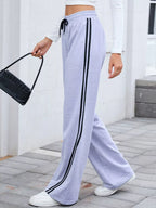 Side Striped Wide Leg Pants | Trousers Wide Leg Pants from PHUNKYN