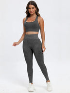 Scoop Neck Wide Strap Top and Pants Active Set | Outfit Sets Top and Pants from PHUNKYN