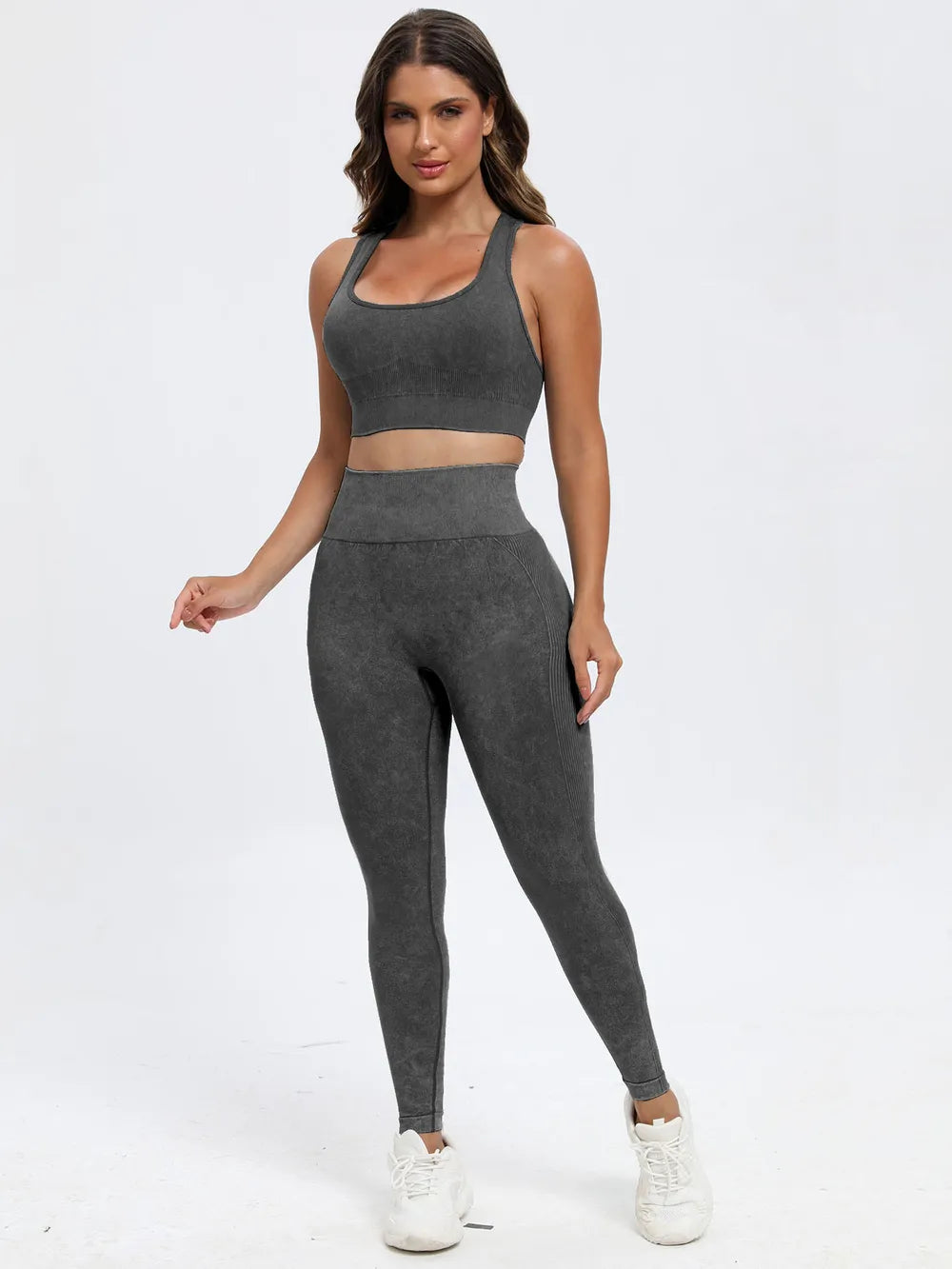 Scoop Neck Wide Strap Top and Pants Active Set | Outfit Sets Top and Pants from PHUNKYN