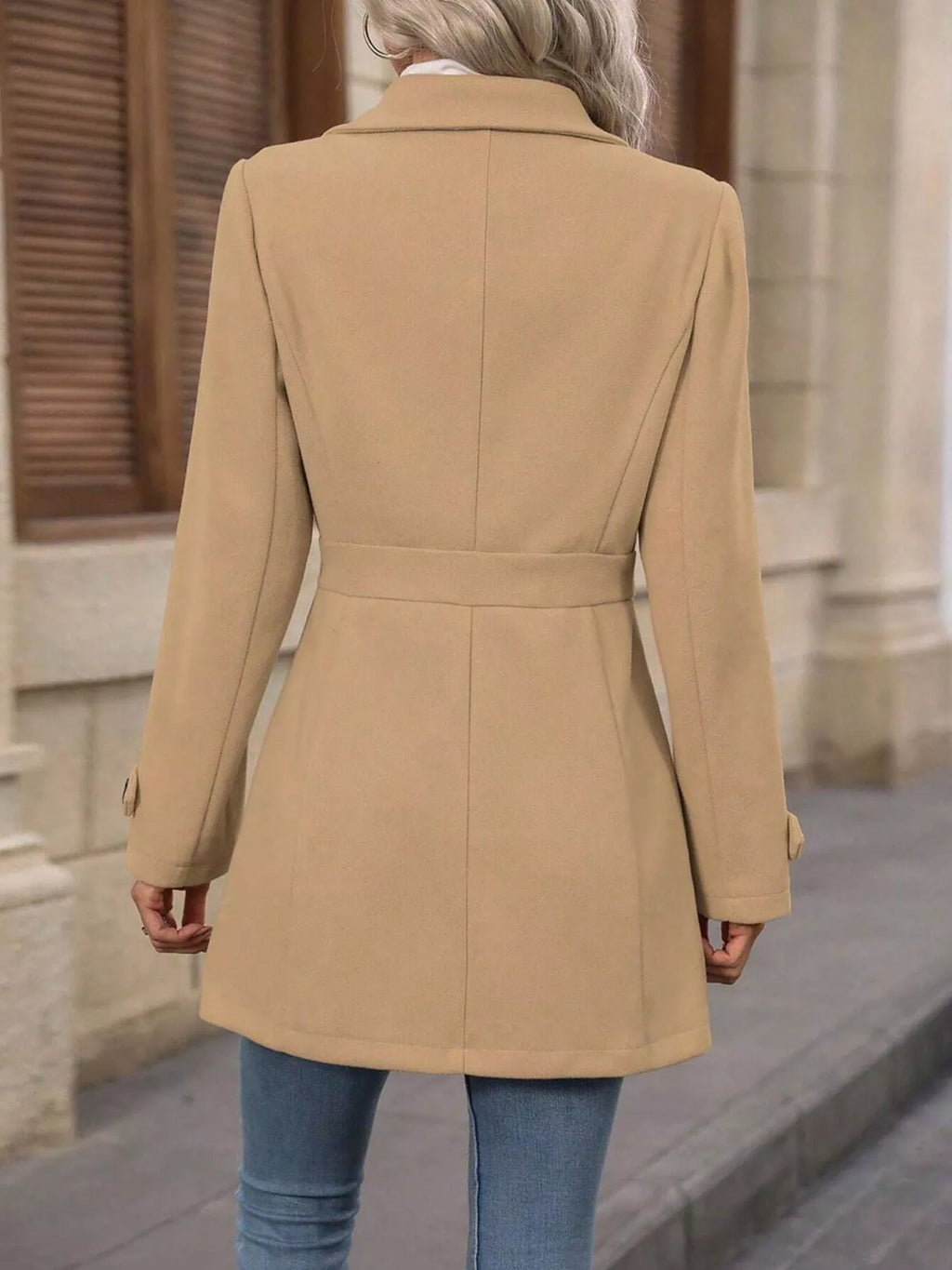 Button Up Long Sleeve Coat | Trench Coats Coat from PHUNKYN