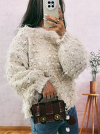 Chunky Round Neck Long Sleeve Sweater | Sweaters Sweater from PHUNKYN