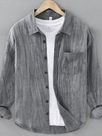 Men's Button Up Long Sleeve Shirt | Shirts Shirts from PHUNKYN