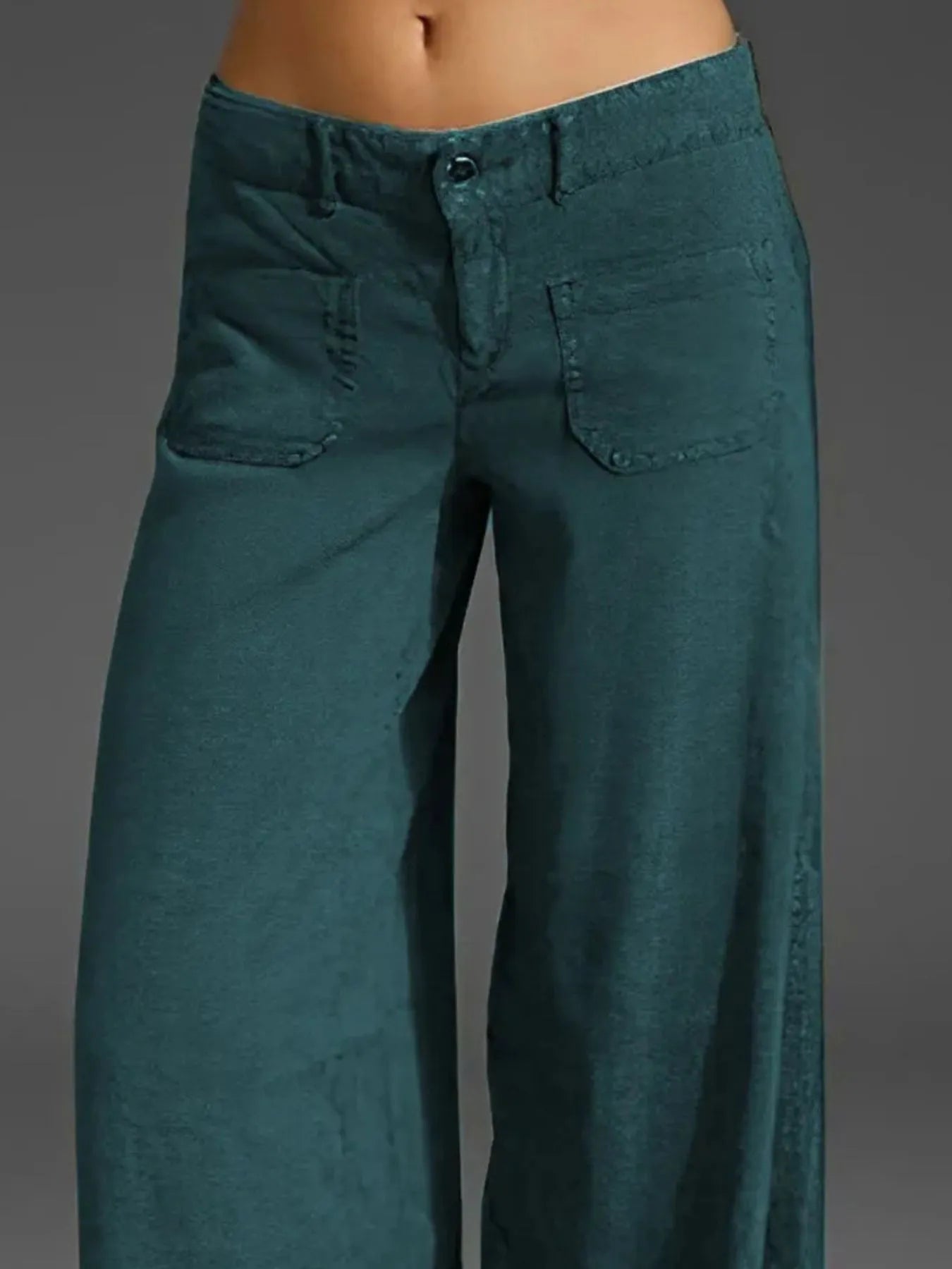 Wide Leg Pants with Pockets | Trousers Pants from PHUNKYN