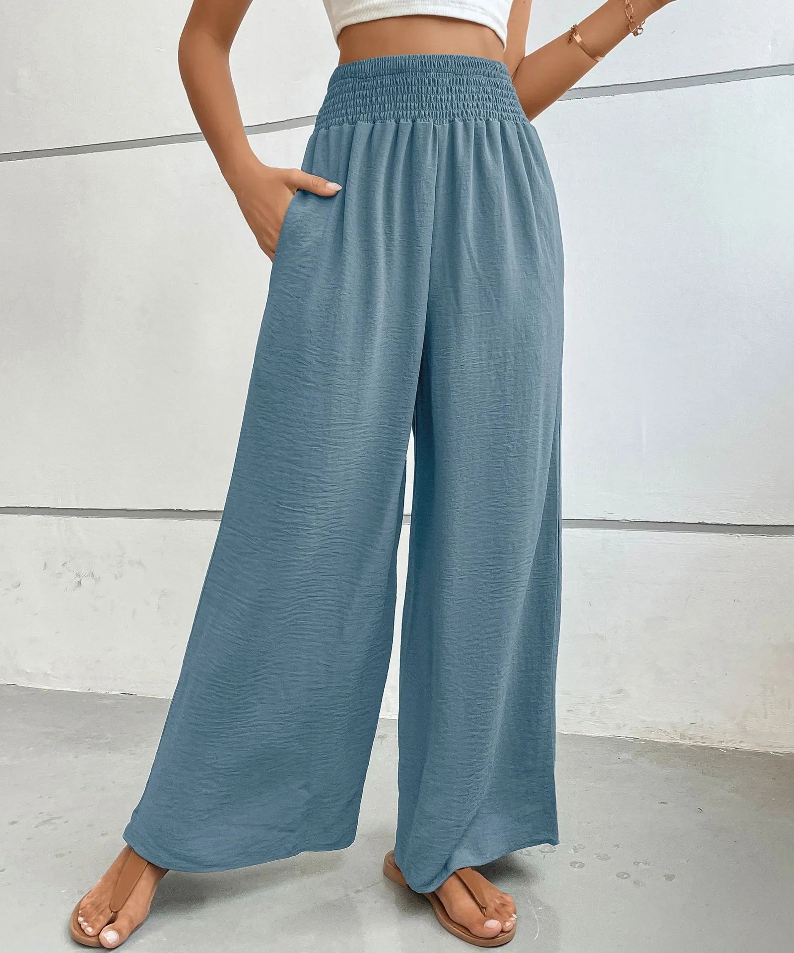 High-Waisted Wide Leg Pants | Trousers Pants from PHUNKYN