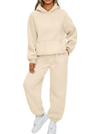 Kangaroo Pocket Hoodie and Joggers Set Plus Size | Outfit Sets Top and Pants Set from PHUNKYN