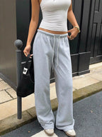 Wide Leg Sweatpants with Drawstring | Sweatpants Sweatpants from PHUNKYN
