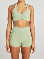 Halter Neck Cami and Shorts Active Set | Activewear Cami and Shorts from PHUNKYN