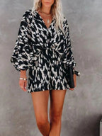 Oversized Tied Back Printed Romper | One-Pieces Romper from PHUNKYN