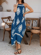 Devine Grecian Neck Printed Maxi Dress | Dresses Maxi Dress from PHUNKYN