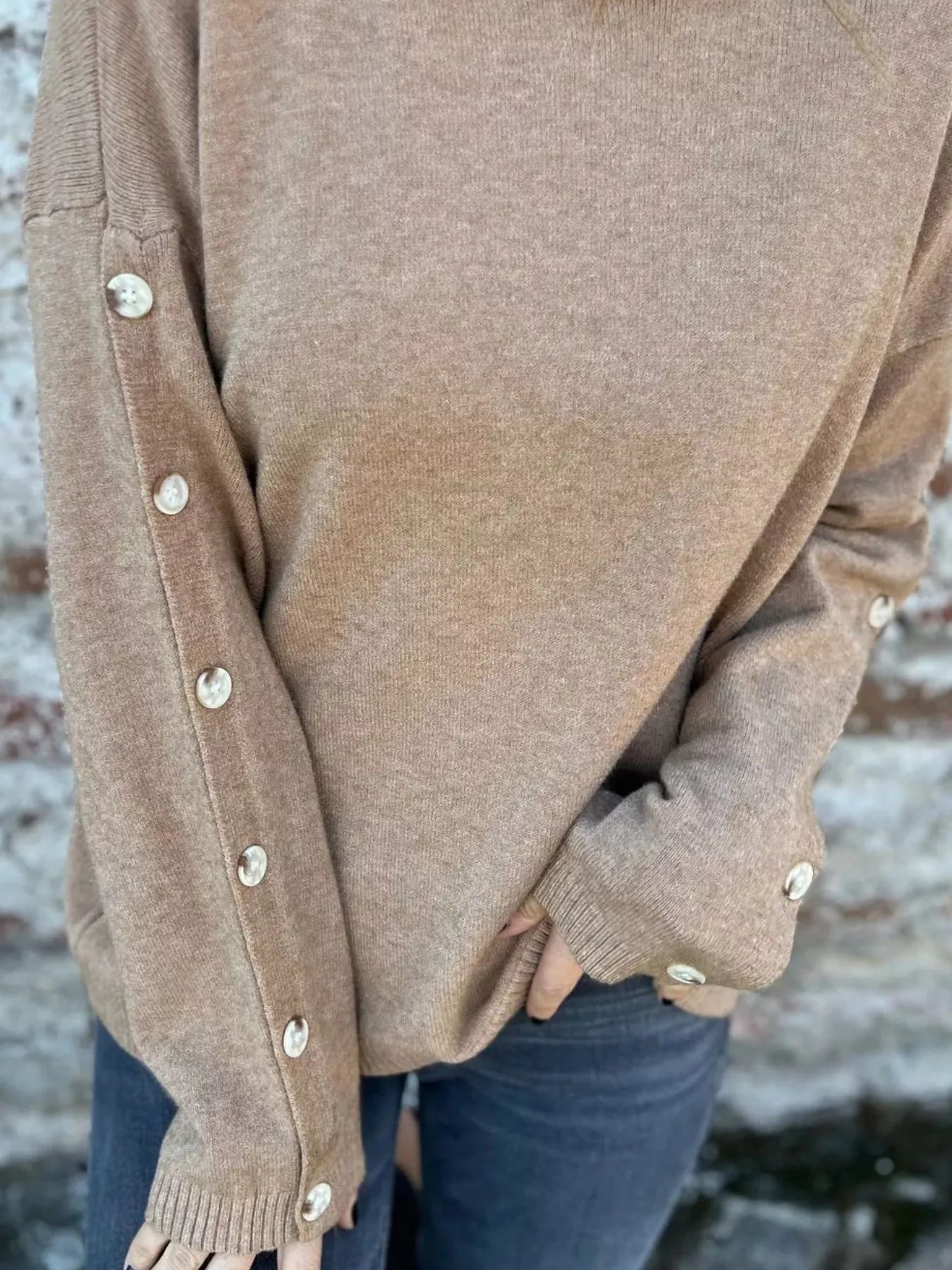 Full Size Turtleneck Long Sleeve Sweater Plus Size | Sweaters Sweater from PHUNKYN