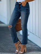 Distressed High-Waisted Skinny Jeans | Jeans Skinny Jeans from PHUNKYN