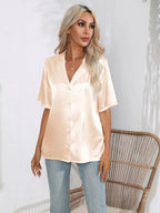Button Down Short Sleeve Shirt | Shirts Women's Shirt from PHUNKYN