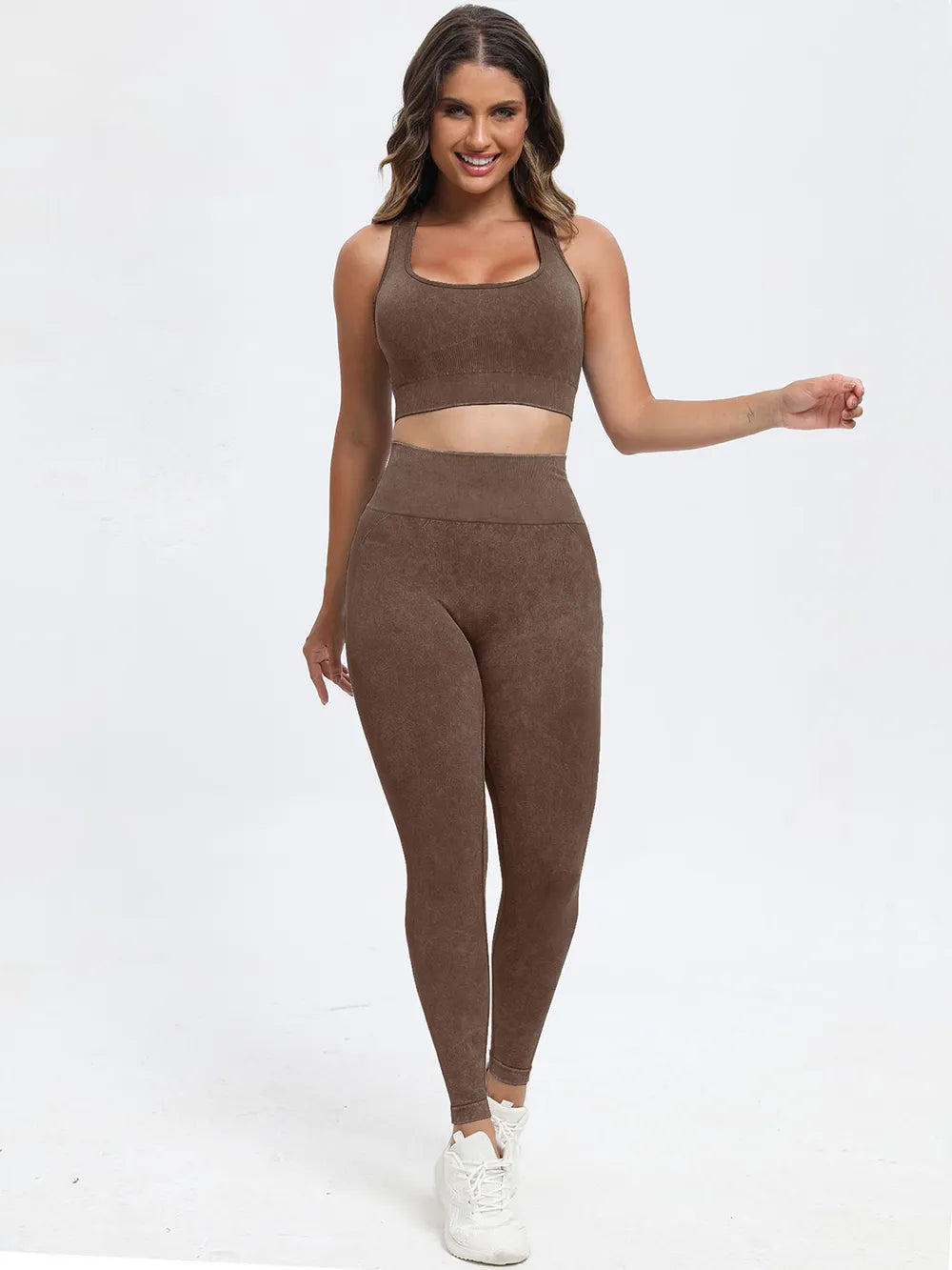 Scoop Neck Wide Strap Top and Pants Active Set | Outfit Sets Top and Pants from PHUNKYN