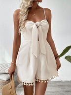 Sweetheart Neck Spaghetti Strap Romper | One-Pieces Romper from PHUNKYN