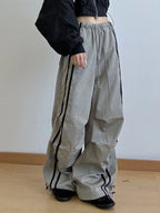 Side Stripes Wide Leg Pants | Joggers Wide Leg Pants from PHUNKYN