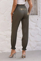 Paperbag Waist Pants with Pockets | Trousers Pants from PHUNKYN