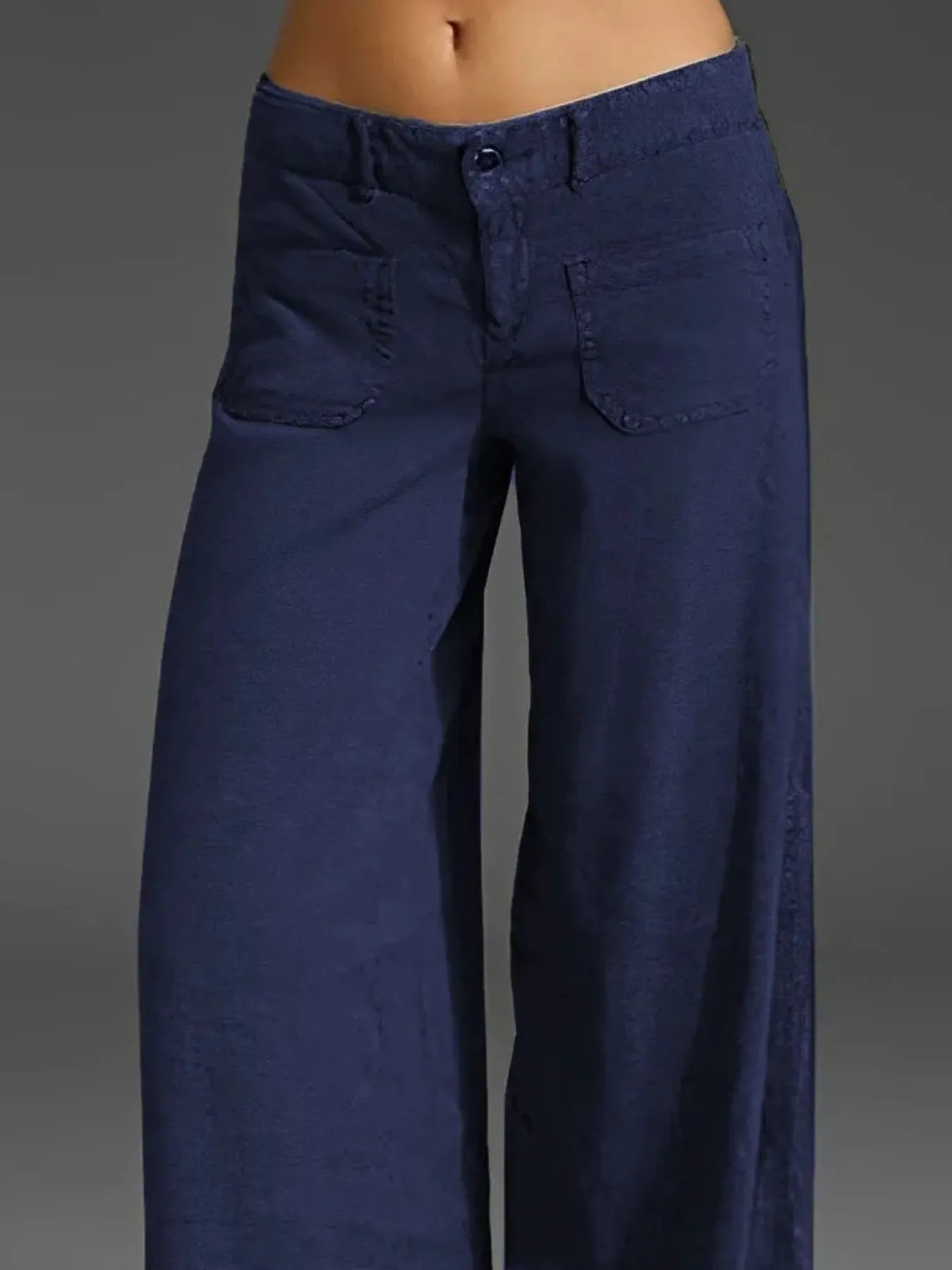 Wide Leg Pants with Pockets | Trousers Pants from PHUNKYN