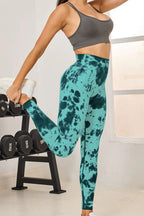 Tie-Dye High Waist Active Leggings | Leggings Leggings from PHUNKYN