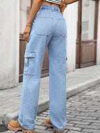High-Waisted Cargo Jeans | Jeans Cargo Jeans from PHUNKYN
