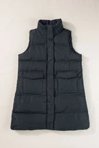 Pocketed Zip Up Vest Coat | Vests Vest Coat from PHUNKYN