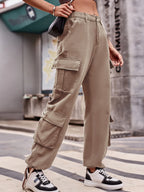 Casual Wide Leg Cargo Jeans | Jeans Cargo Pants from PHUNKYN
